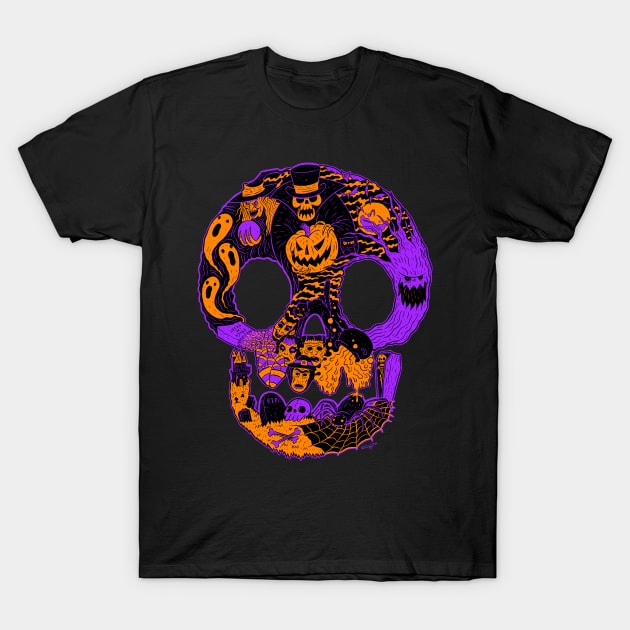 Halloween Skull! T-Shirt by chrisraimoart